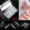 500pcs/box Full Cover Fake Nail Acrylic Artificial Press On Nails Long False Square Stiletto Coffin Nails Art Tips Manicure Tool