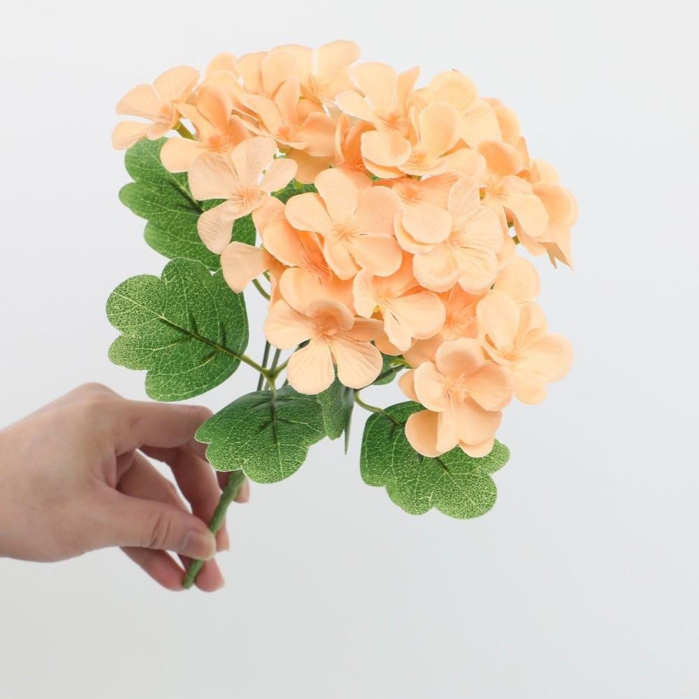 Dyed Edged Fake Flower Ball Silk Cloth Hydrangea New Simulation Flowers  Photography Props