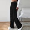 Women's Corduroy Pants Casual Women's Solid Color Corduroy Loose Straight Pants