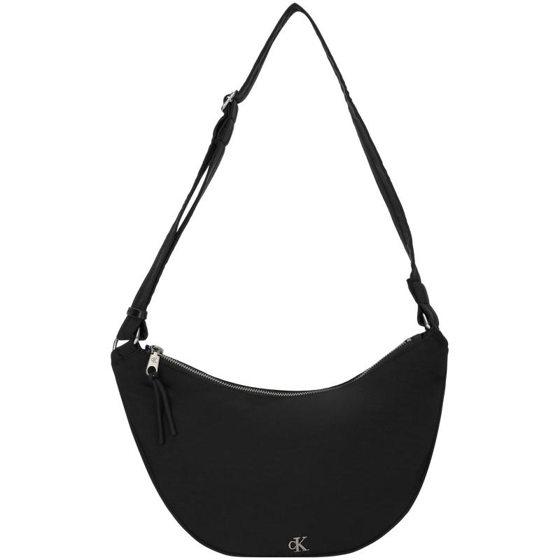 New CALVIN KLEIN Fabric Dumpling Bag, Crossbody Bag Medium Women's Space Black 4K3095G-UB1