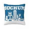 Bochum Square Pillowcase Pillow Cover Polyester Cushion Decor Comfort Throw Pillow for Home Car