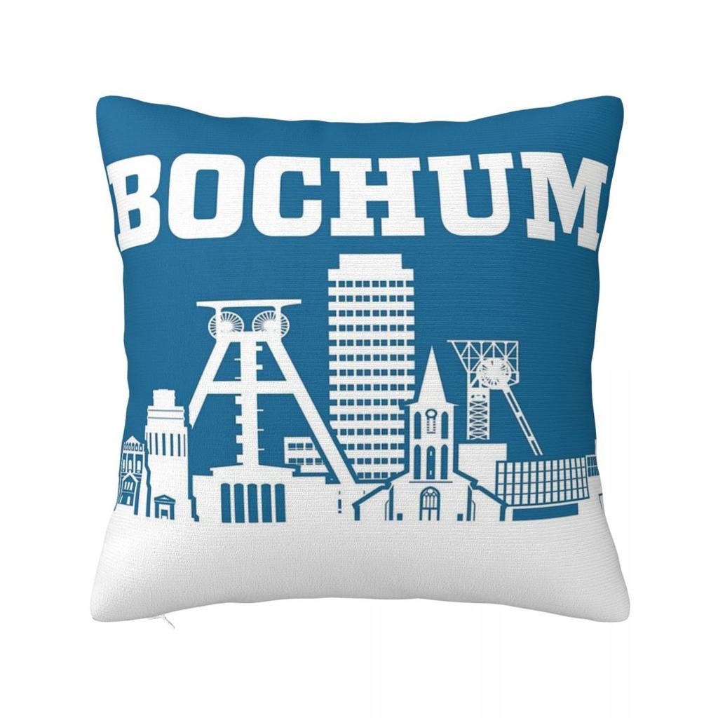 Bochum Square Pillowcase Pillow Cover Polyester Cushion Decor Comfort Throw Pillow for Home Car