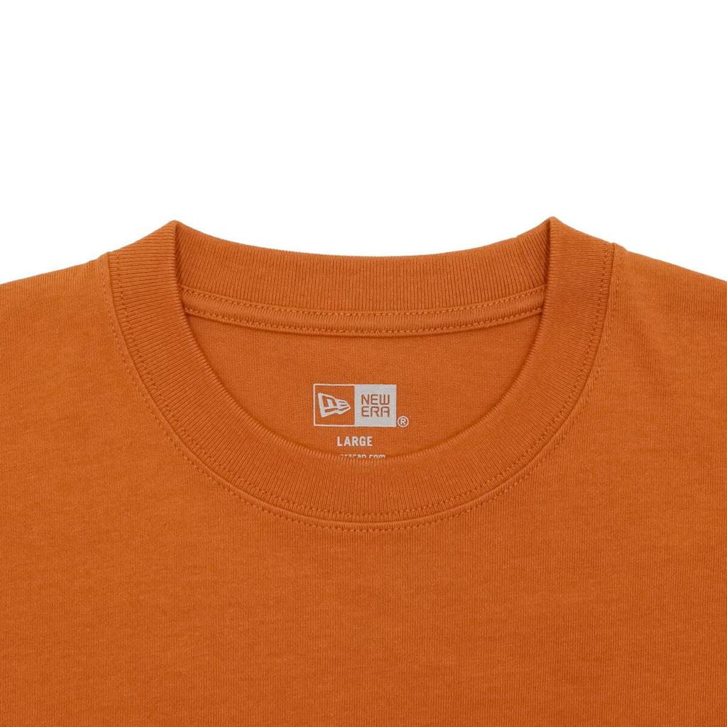 NEW ERA Short Sleeve Box Logo Patch Rust Orange S T-Shirt