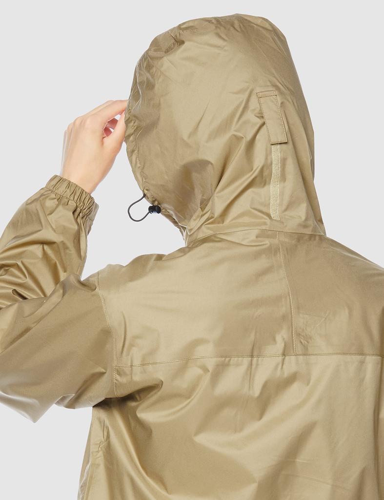 Rain Wear Aqua Block Rain Jacket Bergtec Unisex Waterproof Moisture Breathable 20 Wash Durable Water Repellent Outdoor Fishing B2JE0A01 Kelp Beige M