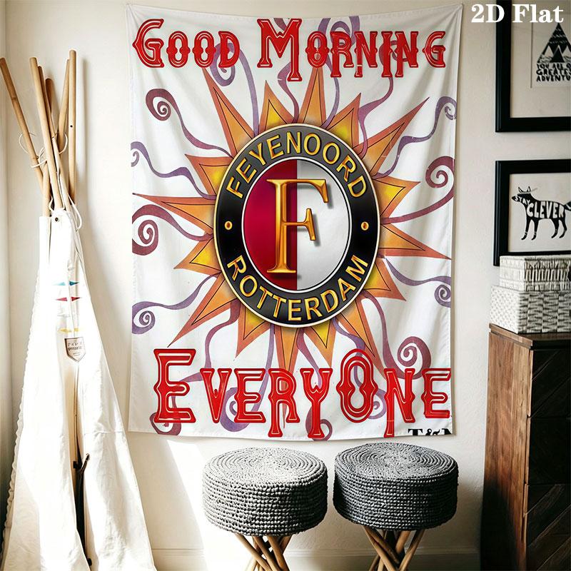 Feyenoord poster Wall Hanging Printed Fabric Blanket Decorative Tapestries for Bedroom Living Room Home Decor
