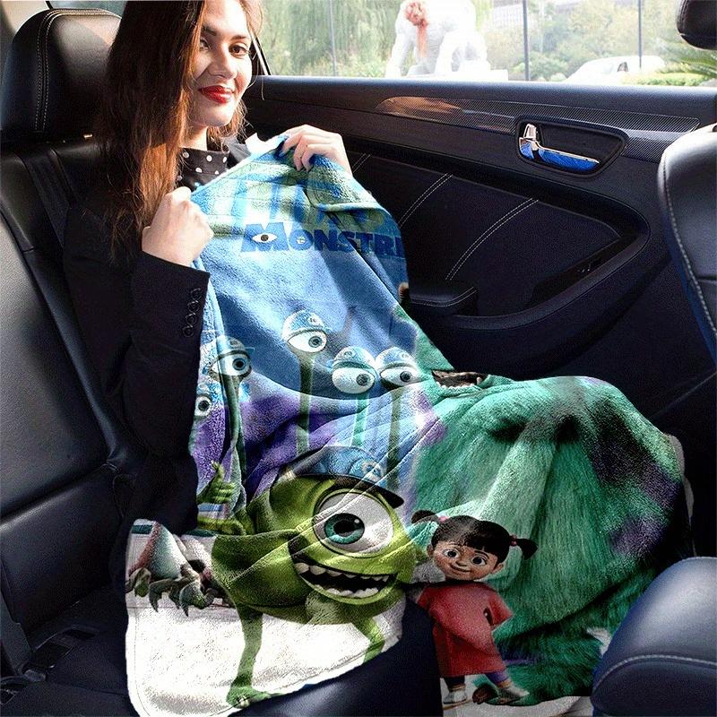 1pc Monsters University Printing Blanket - Soft, All-Season Throw for Office Blanket, | Personalized Gift with Adorable Cartoon Design