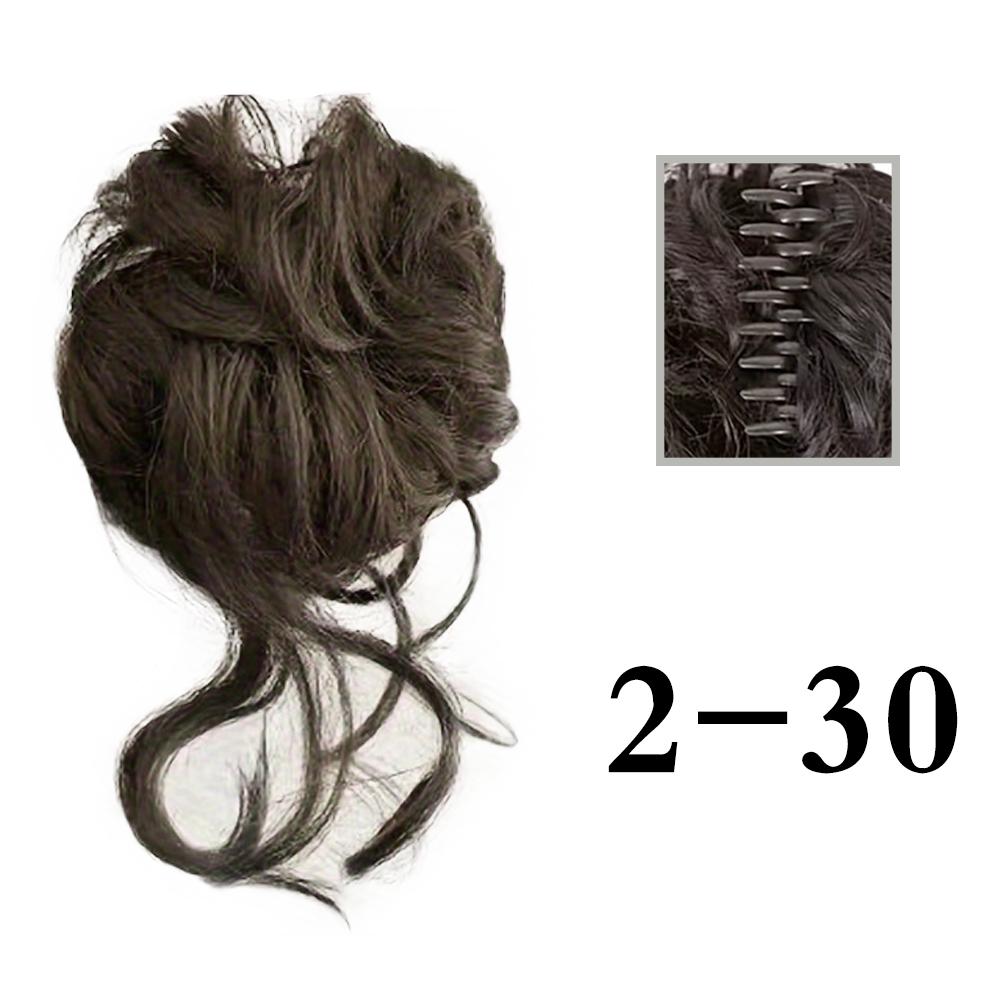 MERISIHAIR Синтетические растрепанные волосы, пучок, взлохмаченный зажим для парика, резинки для волос, наращивание, вьющиеся волнистые хвостики, заколки для волос, зажим для волос для женщин