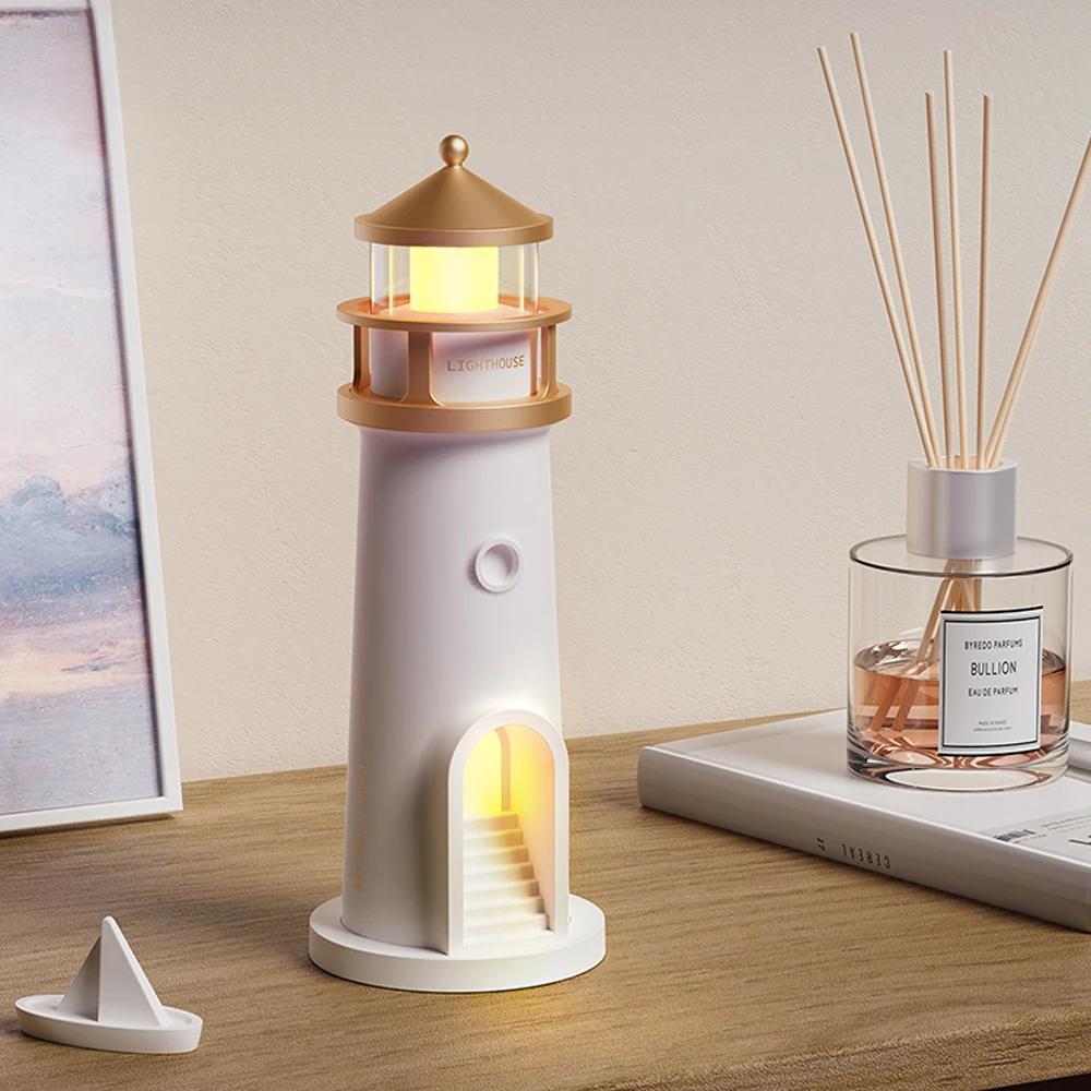 Bluetooth Music Night Lights Moon Projection Lighthouse Dimmable Motion Sensor Atmosphere Lights Sleeping Lamp for Holiday Gifts