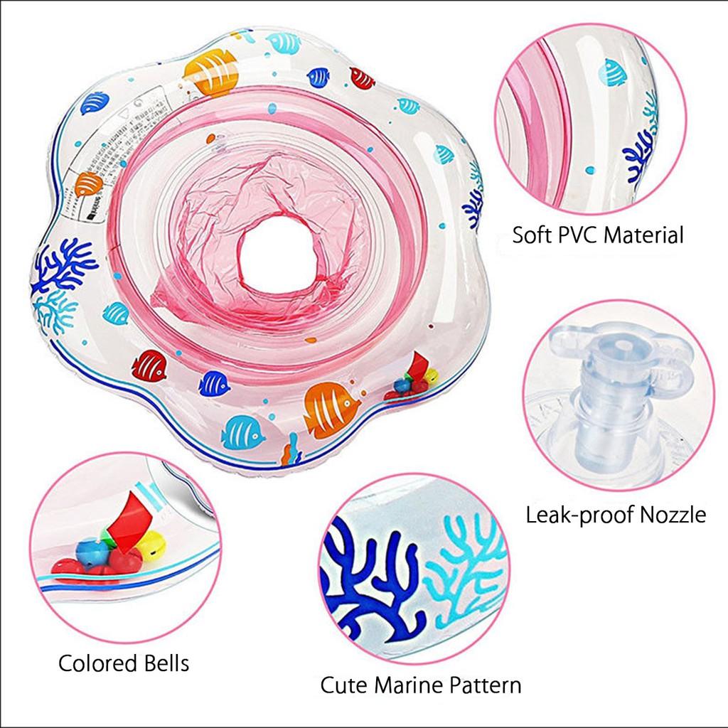 Baby Swimming Ring Inflatable Infant Armpit Kids Floating Pool Accessories Bath Circle Shower Inflatable Ring Toy Pink/blue/green