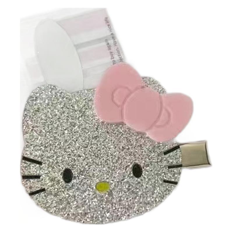 Зажим для волос с бантом Hello Kitty в стиле Y2K, высокая ценность: Сладкий и Дерзкий Аксессуар для Лба и Боковых Прядей Девочки