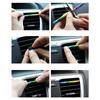 10 Pcs Colorful Car Accessories DIY Car Interior Air Conditioner Outlet Vent Grille Chrome Decoration Strip Silvery Car Styling