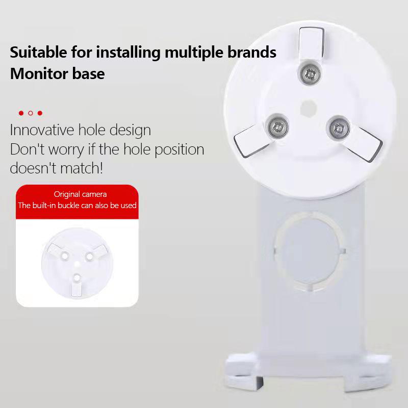 1 комплект кронштейна для камеры, настенный держатель для камеры наблюдения без гвоздей с винтом на клеевом основании