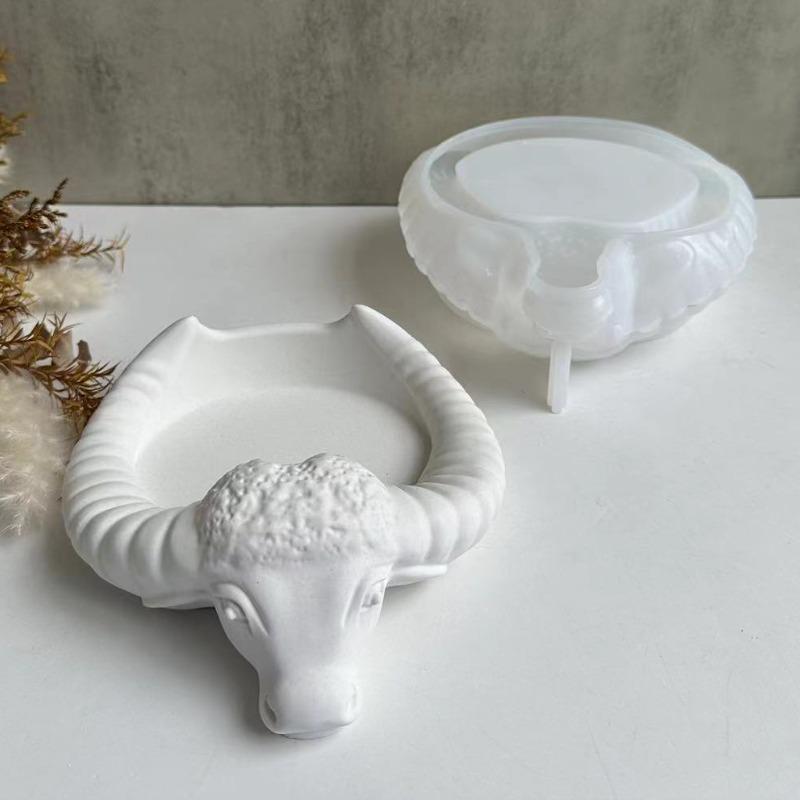 Силиконовая форма для пепельницы "Бычий рог" - Поднос для поделок из эпоксидной смолы DIY