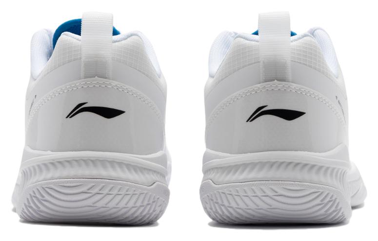 Li Ning Gladiator Cushioning Abrasion Resistant Low top Badminton Shoes Unisex Standard White AYZT011-1