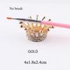 1pc Retro Manicure Brush Pen Holder Nail Art Brush Painting Pen Diamonds Crown Shape Pen Brush Holder Nail Art Accessories Tools