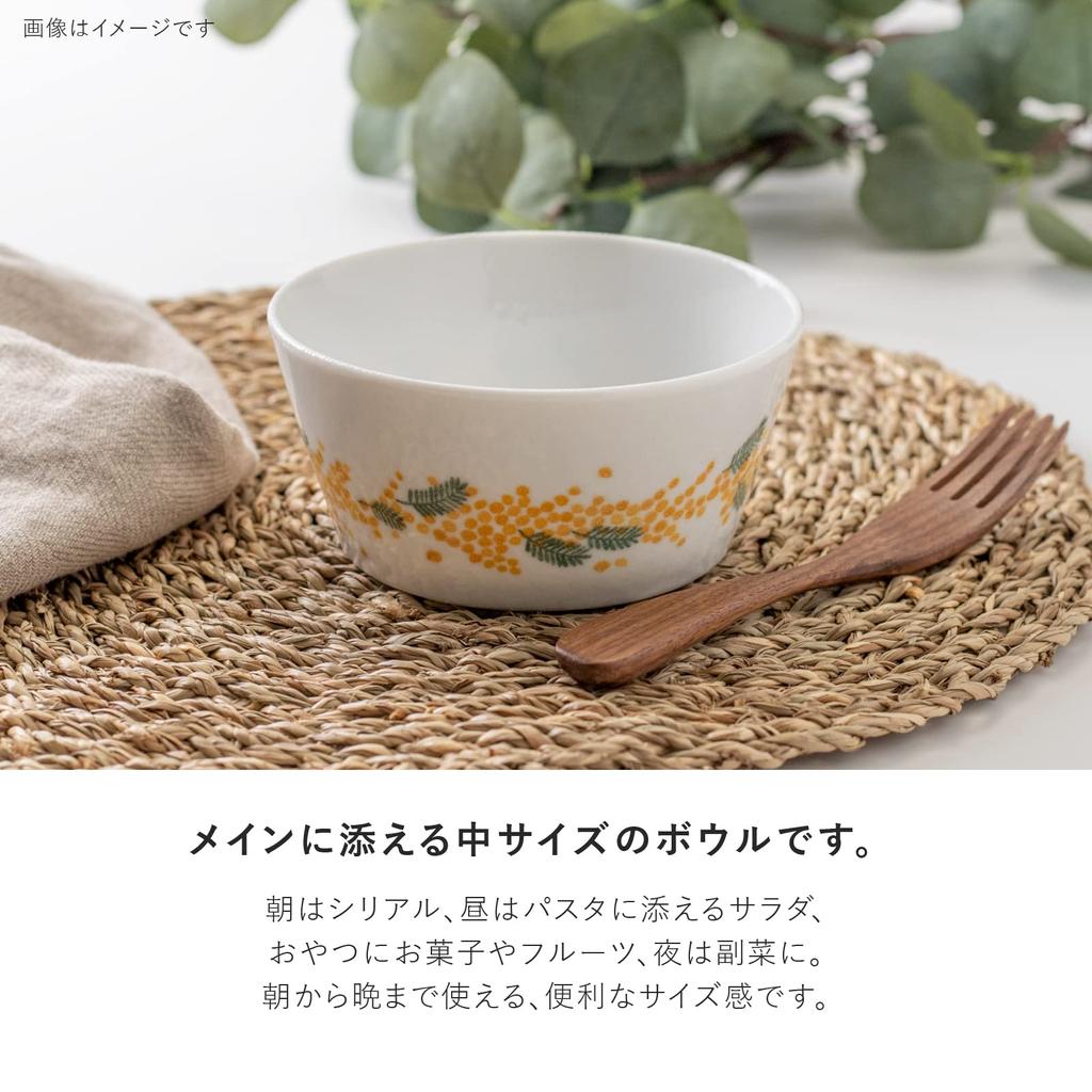 Minoru Pottery Mino Ware PLANTAREE-mimosa- 130 шт. Набор из 2 мисок 13,0 см