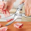 Heavy-Duty Spring Kitchen Scissors Sharp Stainless Steel with Ergonomic Handles,Rust Resistant for Cutting Chicken Bones,Steak,BBQ Meat,Poultry Shears