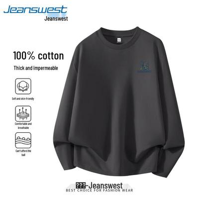 Мужская футболка с длинным рукавом из чистого хлопка Jeanswest