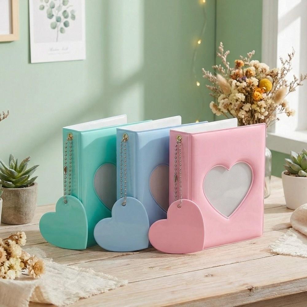 3 Inch 40 Pockets Love Heart Card Holder Portable Photocard Album Photo Album Kpop Photocard