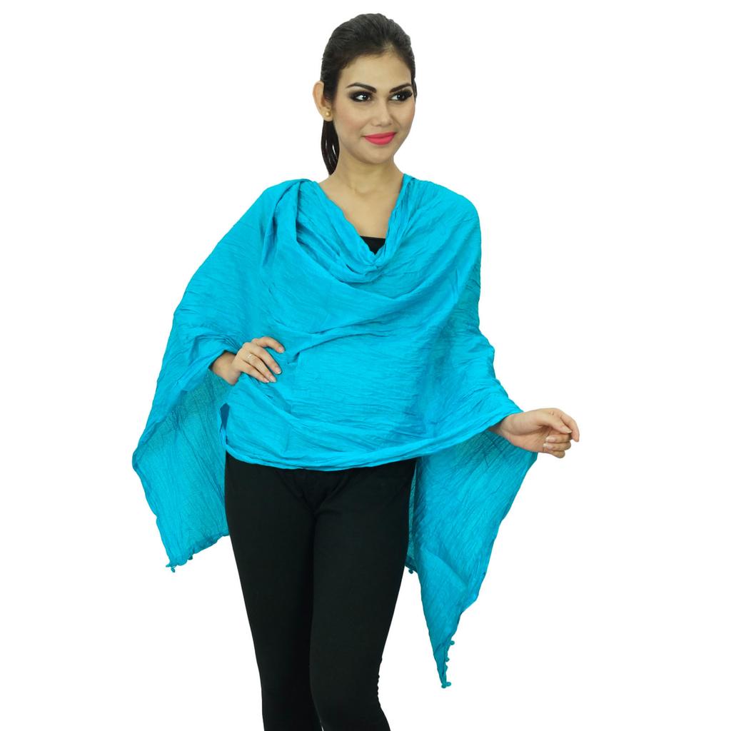 Хлопковая смесь Dupatta Indian Neck Wrap Hijab Women Long Stole Scarves Chunni