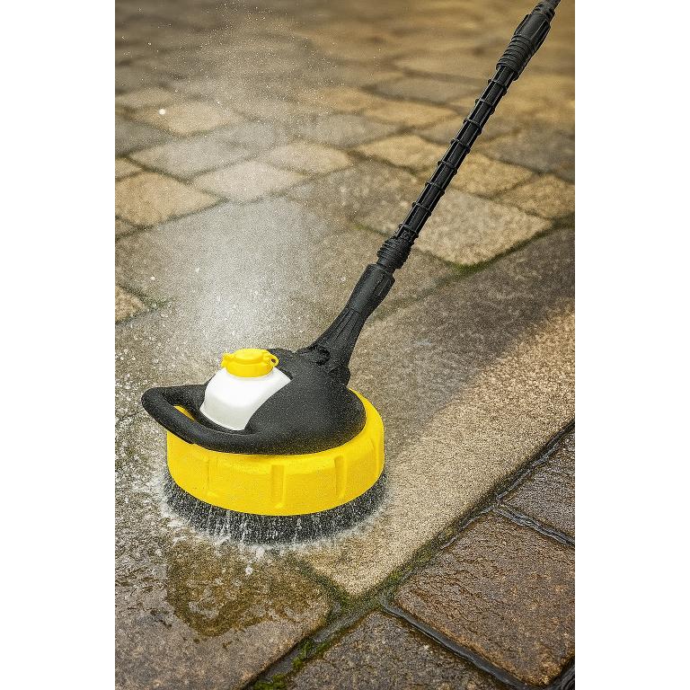 Турбощетка 28 см - Щетка T-Racer для моек Karcher Lavor Parkside | С контейнером для моющего средства | Брусчатка, Терраса, Фасад
