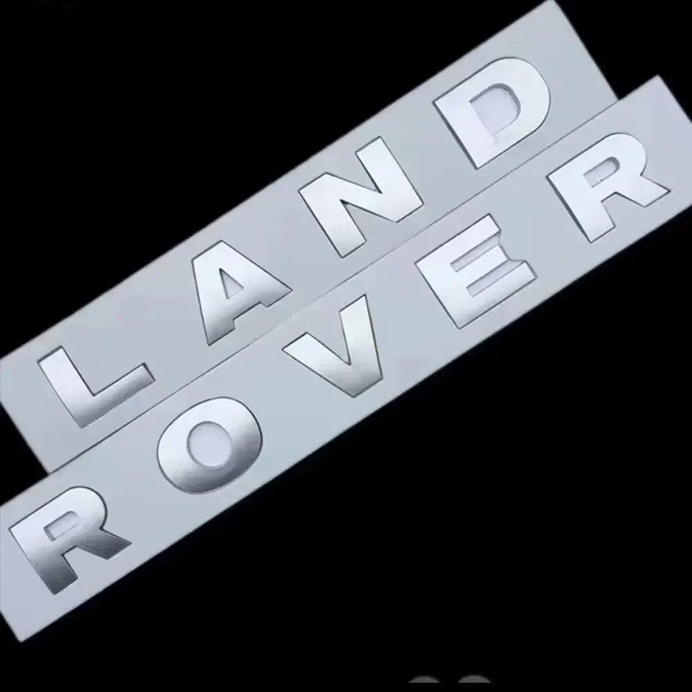 3D ABS Logo Land Rover Letters Sticker Car Front Hood Bonnet Emblem For Land Rover Defender Discovery Sport Evoque Accessories yh3