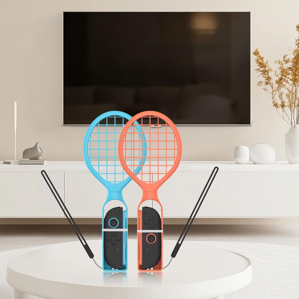 2 шт. Теннисная ракетка для Nintendo Switch/Switch OLED Держатель ручки Joy-Con Рукоятка контроллера Теннисная ракетка для Switch 2 Контроллера