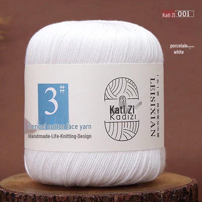 Мерсеризованная хлопковая кружевная пряжа №. 3: Вязание крючком своими руками для детей - Весенне-летний свитер и пальто - Бесплатная доставка