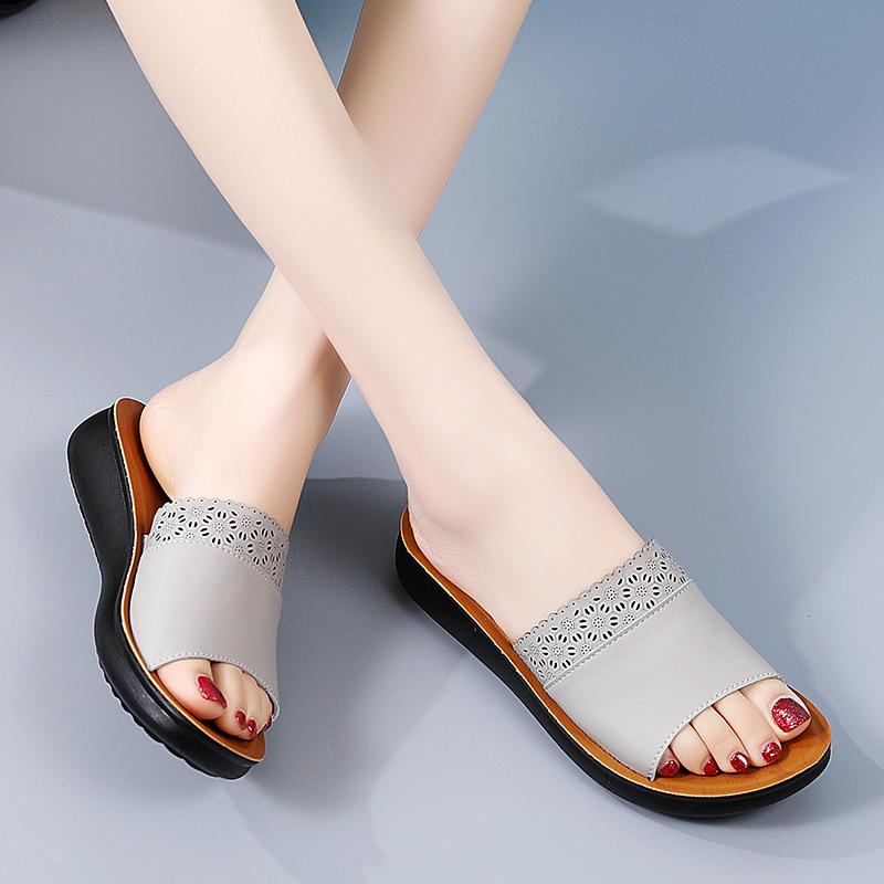 Женские летние модные тапочки на толстой подошве, домашние тапочки, повседневные тапочки