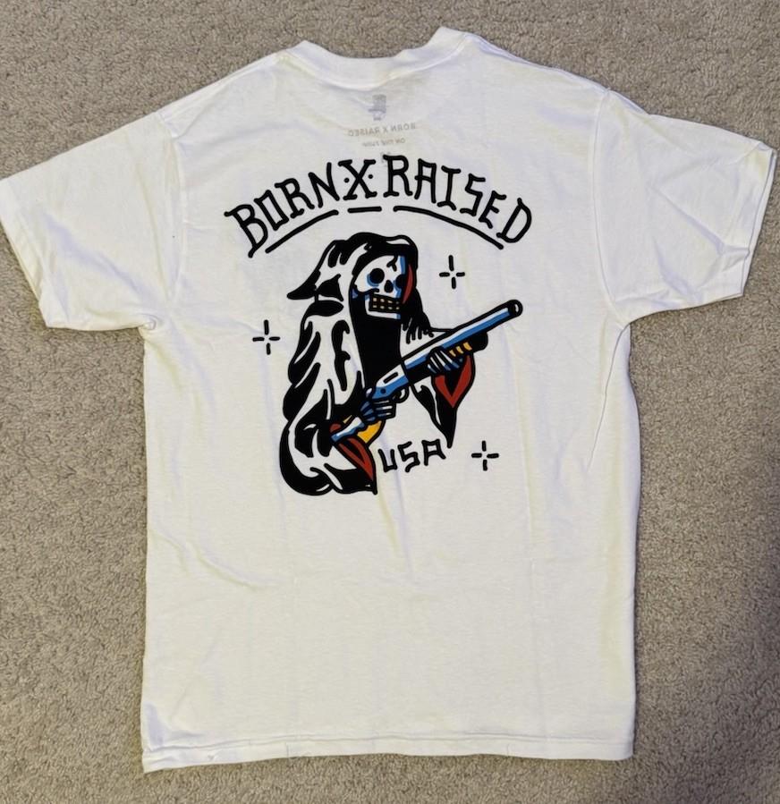 New BXR Reap Tee White. Size M Unisex T-Shirt