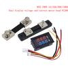 DC0-100V 1A 10A 50A 100A Вольтметр Амперметр Красный Синий Светодиодный Усилитель Двойной цифровой вольтметр 0,56 ''Светодиодный дисплей 50A 100A Дивертер