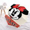 Personalized Name Minnie Print Umbrella - Automatic Open/Close, Eight-Rib Durable Frame, Automatic Folding Umbrella