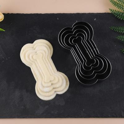 5 шт. формы для печенья, нержавеющие антипригарные многоразовые формочки для печенья «сделай сам», собачья кость, мини-резак для печенья, нержавеющая сталь, сэндвич-резаки