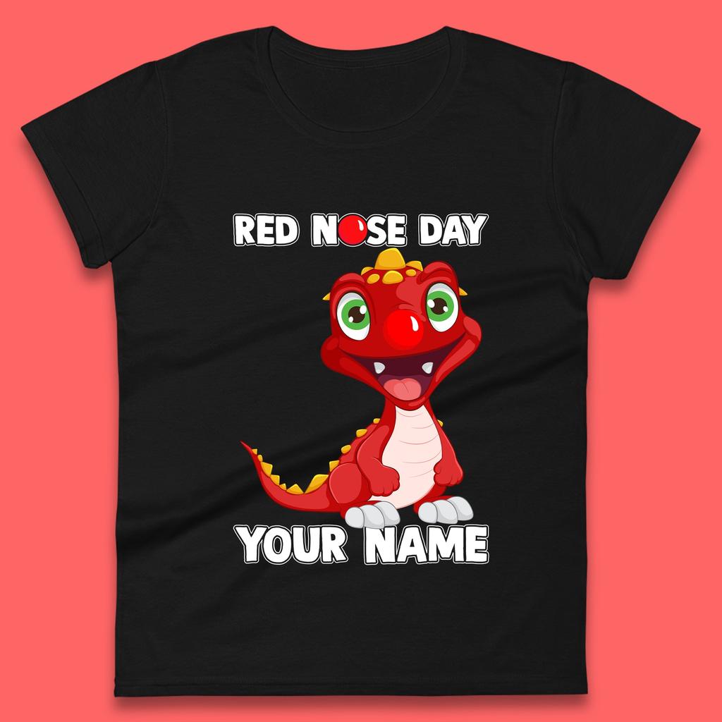 Personalised Red Nose Day Dragon Womens T-Shirt Mens Tops Tees Unisex