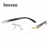 New Lady Small Rimless Square Diamonds Sunglasses Women Brand Fashion Rhinestone Gradient Rectangle Sun Glasses Female Uv400