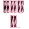 Fake Lashes Super Volume Extensions 3D Mink Hair False Eyelashes Russian Volume DD Curl Lashes