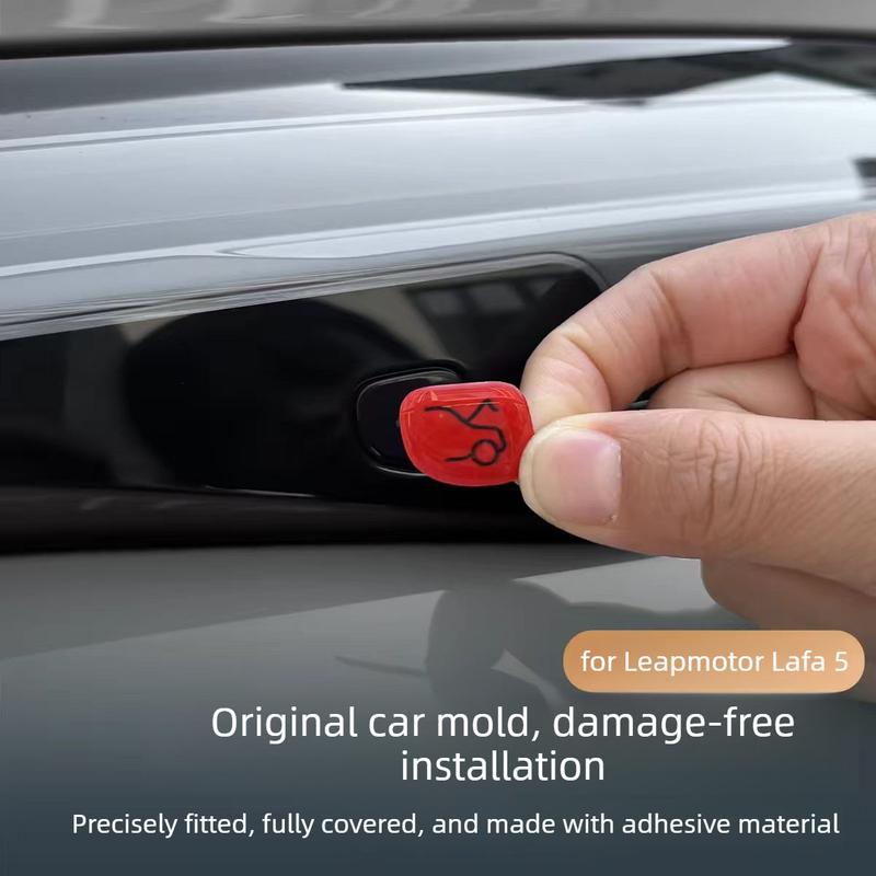 Suitable for Leopold Lafa5 Tailgate Button Silicone Sealant Decal Electric Tailgate Warning Sticker Car Modification Accessories
