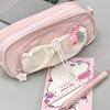 Multi Layered Stationery Organizer Multi-function Pen Pouch Fashion Stationery Storage Bag