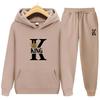 Мужские и женские толстовки с принтом King, спортивные костюмы, брюки для бега, плотная теплая одежда, мужская осенне-зимняя толстовка с капюшоном, спортивная одежда для бега