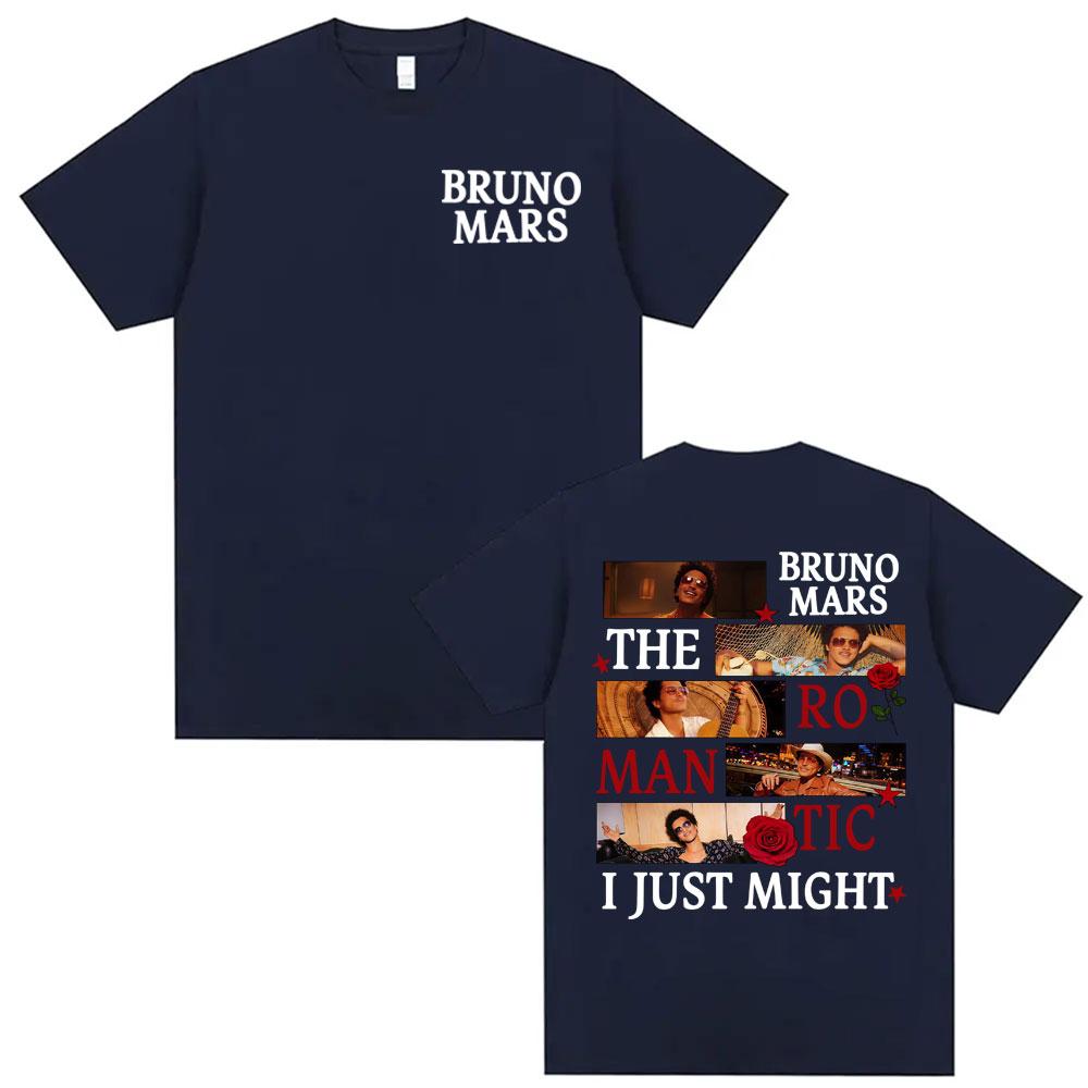 Bruno Mars The RoUnisextic Tour Pop Concert Tshirt Unisex Women Harajuku Hip Hop Pop Music Tshirts High Quality 100 Cotton T Shirts