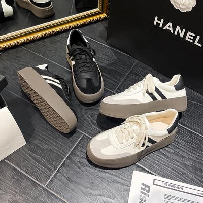 Повседневные ретро туфли на платформе, повседневные кеды, маленькие белые туфли, женская кожа, классические универсальные туфли Форреста Гампа, немецкие тренировочные туфли