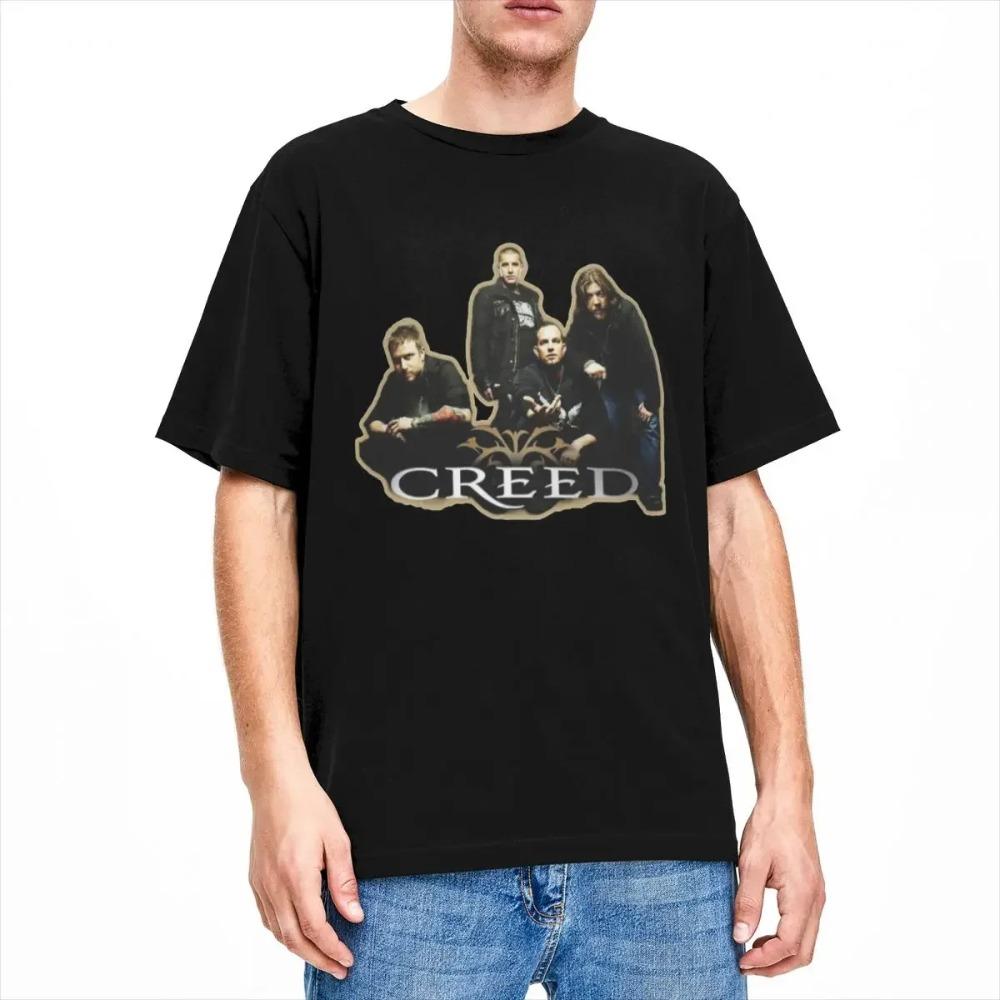 Мужская Женская Футболка с Графикой Creed Band Аксессуары Юмористическая Классическая Рок Футболка Футболка Одежда Все Сезоны