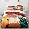 3D Hot sale anime Demon Slayer duvet cover and pillowcase kids' double bed bedding set home bedroom decor gift for boys Girl