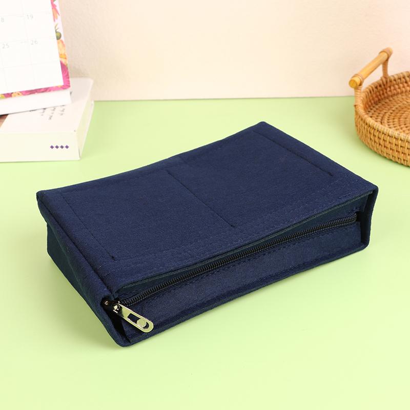 Войлочная вставная сумка подходит для косметичек, сумка-вкладыш для дамской сумочки, войлочная тканевая косметичка, переносная вставная сумка-органайзер для путешествий