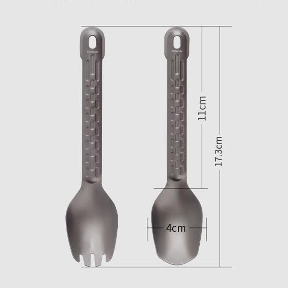 Environmental Outdoor Camping Fork Portable Light Titanium Cookware Outdoor Tool