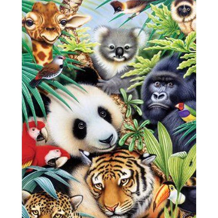 5D DIY Панды Алмазная картина Вышивка Полная дрель Украшение дома