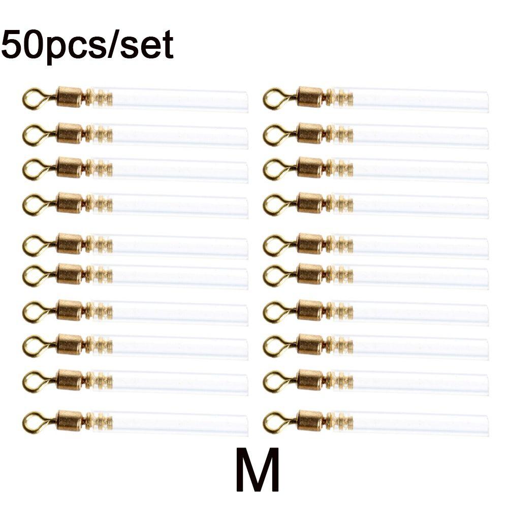 50 шт. Высококачественный силикон 3 размера Боббер Медная рыболовная снасть Поплавки для ловли в дрейф Блокировка вращения