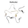 100pcs/lot 20*17mm 10 Color Iron Bead Charms Earring Wires With Ear Hook Earrings Clasp Findings Supplies For Jewelry Making DIY