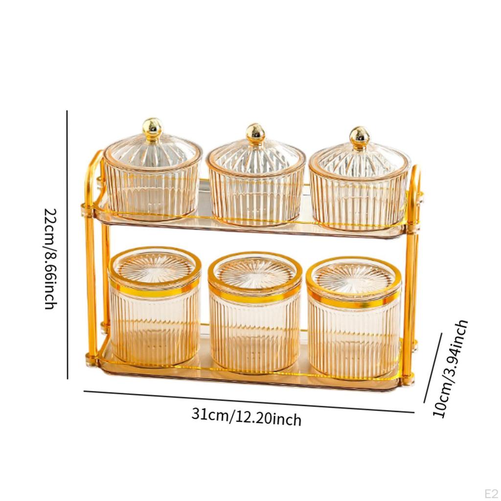 Декоративный поднос для орехов, герметичные банки для хранения, элегантная разделенная закуска, блюдо для сухофруктов