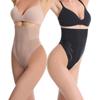 Трусики-стринги с высокой талией и вырезами из сетки, формирующее белье для контроля живота, тонкое бесшовное нижнее белье, послеродовое